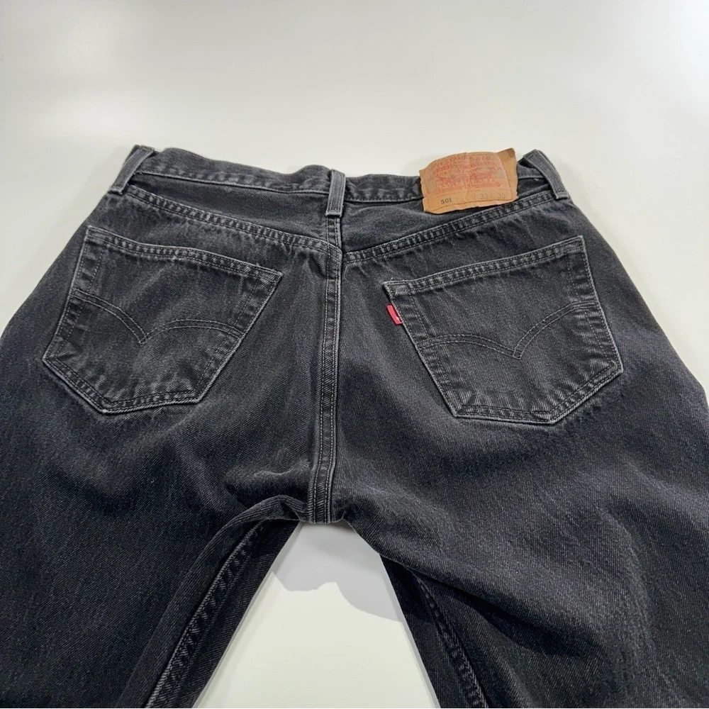 Levi’s 501 90s / Y2K Vintage Black Button Fly Straight Leg Denim